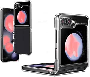 Samsung Z Flip 5 Case, Clear Hard Back Transparent Shockproof for Galaxy Z Flip 5 Case Cover Drop Protection, Lightweight