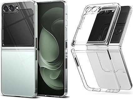 Samsung Z Flip 6 Case, Clear Hard Back Transparent Shockproof for Galaxy Z Flip 6 Case Cover Drop Protection, Lightweight