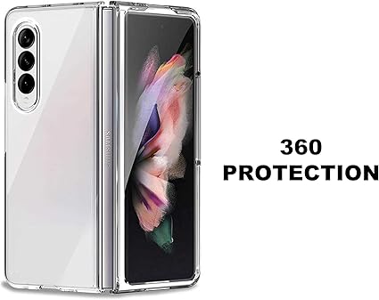 Samsung Z Fold 6 Case, Clear Hard Back Transparent Shockproof for Galaxy Z Fold 6 Case Cover Drop Protection, Lightweight