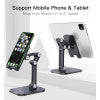 C104 Desktop Angle Adjustable Mobile Phone Stand Aluminum Alloy Tablet Cell Phone Holder
