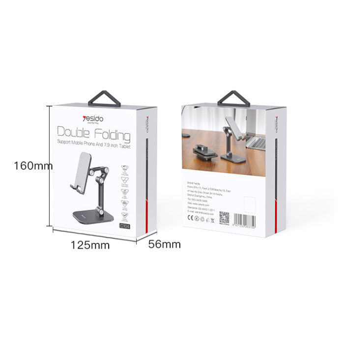 C104 Desktop Angle Adjustable Mobile Phone Stand Aluminum Alloy Tablet Cell Phone Holder