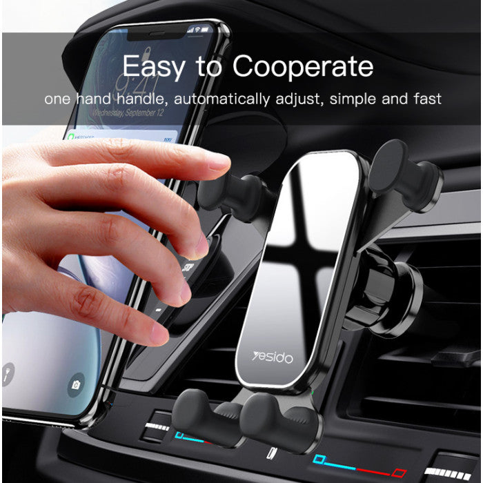 C100 Universal Angle Adjustable Support Gravity Mobile Phone Car Air Vent Phone Holder