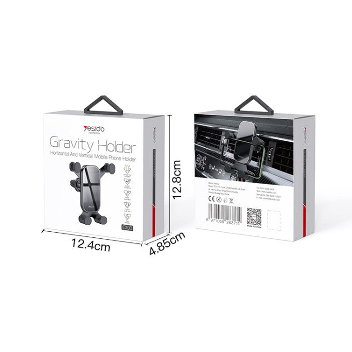 C100 Universal Angle Adjustable Support Gravity Mobile Phone Car Air Vent Phone Holder