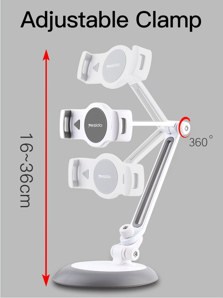 C33 Adjustable Desktop 10 Inch Tablet Monitor Phone Holder | 360 Degree Clamp Tablet Phone Holder