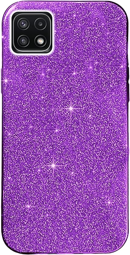 Glitter Case for Samsung A22 5G, Bling Sparkle Shockproof CGute Sparkly Case Cover for Women and Girls. Protective Case for Samsung A22 5