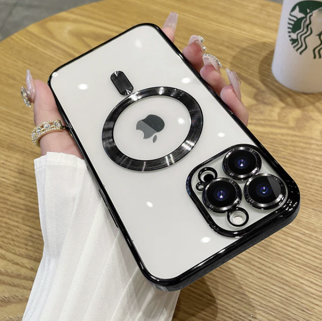 Electroplated MagSafe Compatible Shockproof Slim Cover For iPhone 15 Pro