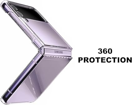 Samsung Z Flip 6 Case, Clear Hard Back Transparent Shockproof for Galaxy Z Flip 6 Case Cover Drop Protection, Lightweight