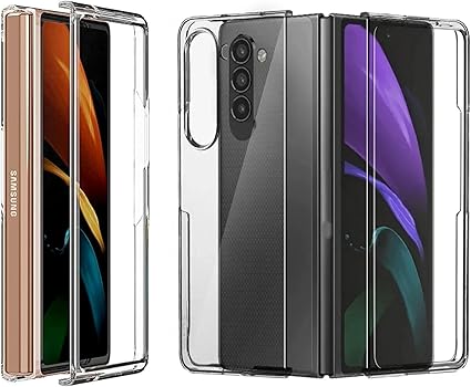 Samsung Z Fold 6 Case, Clear Hard Back Transparent Shockproof for Galaxy Z Fold 6 Case Cover Drop Protection, Lightweight