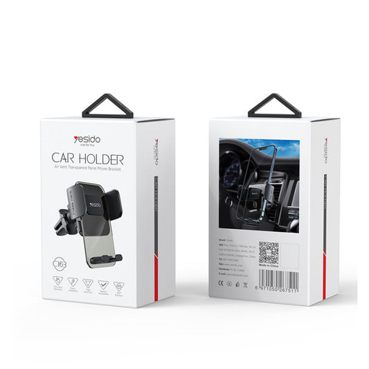C163 Air Vent Phone Holder | Transparent Air Vent Mobile Phone Holder for Car