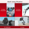 C111 360 Arm Truck Car Adjustable Mobile Phone Dash Windshield Clip Phone Holder On Dashboard