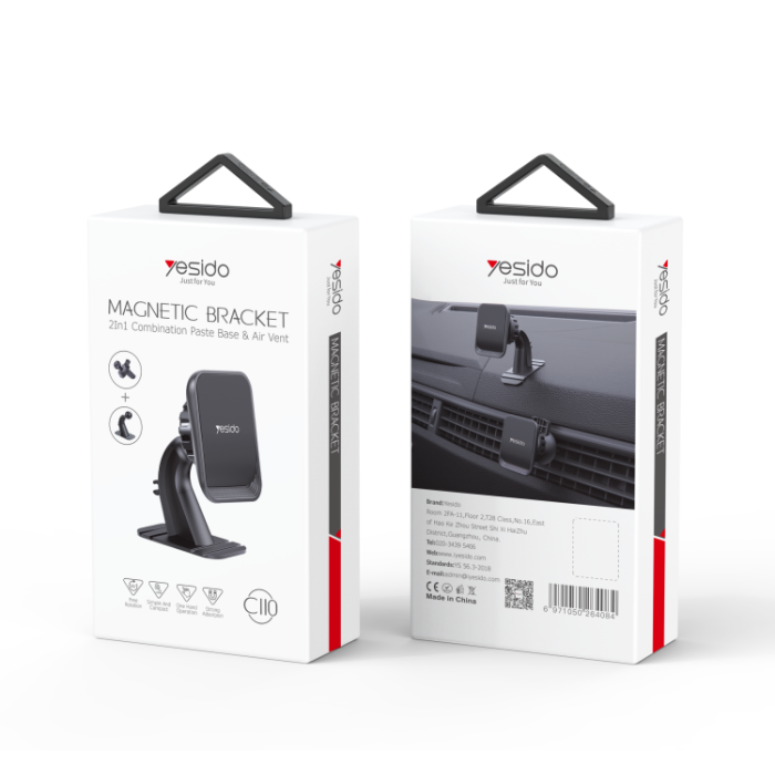 C110 Magnetic Magnet 360 Degree Universal Car Dashboard Mobile Phone Holder For Car
