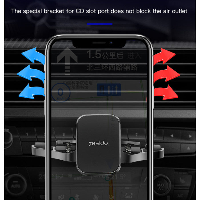 C92 Magnets Square Pad Smartphone Mount Cell Phone Universal Magnetic Cd Slot Car Phone Holder