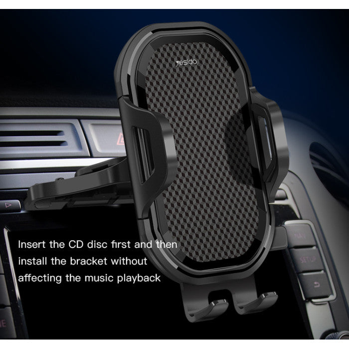 C84 Universal GPS Car Smartphone Mount Adjustable Cell Phone Holder For Car Cd Slot
