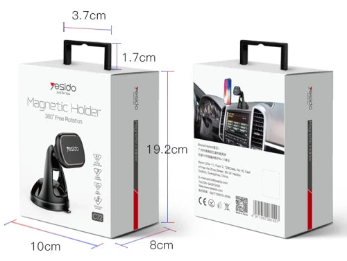 C72 Universal 4Pcs Magnets Mobile Phone Holder Mount Magnetic Cell Phone Holder For Car
