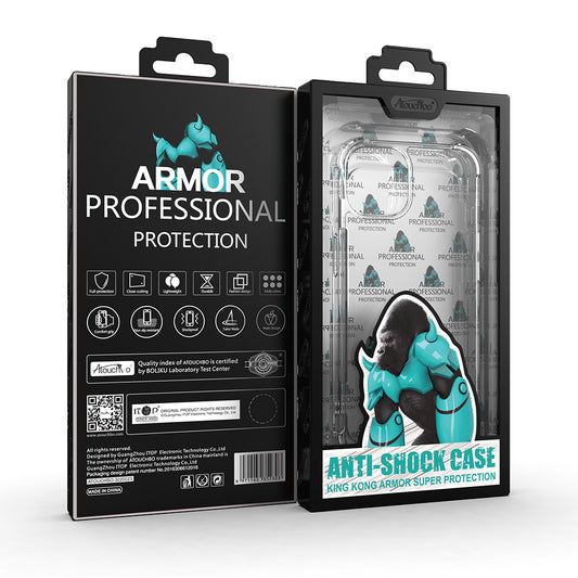 Kingkong Gorilla Clear Shockproof Phone Case Cover For iPhone X iPhone XS