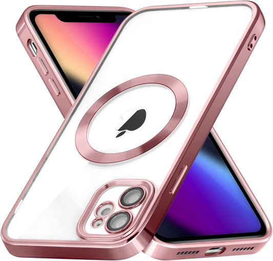 Electroplated MagSafe Compatible Shockproof Slim Cover For iPhone 12